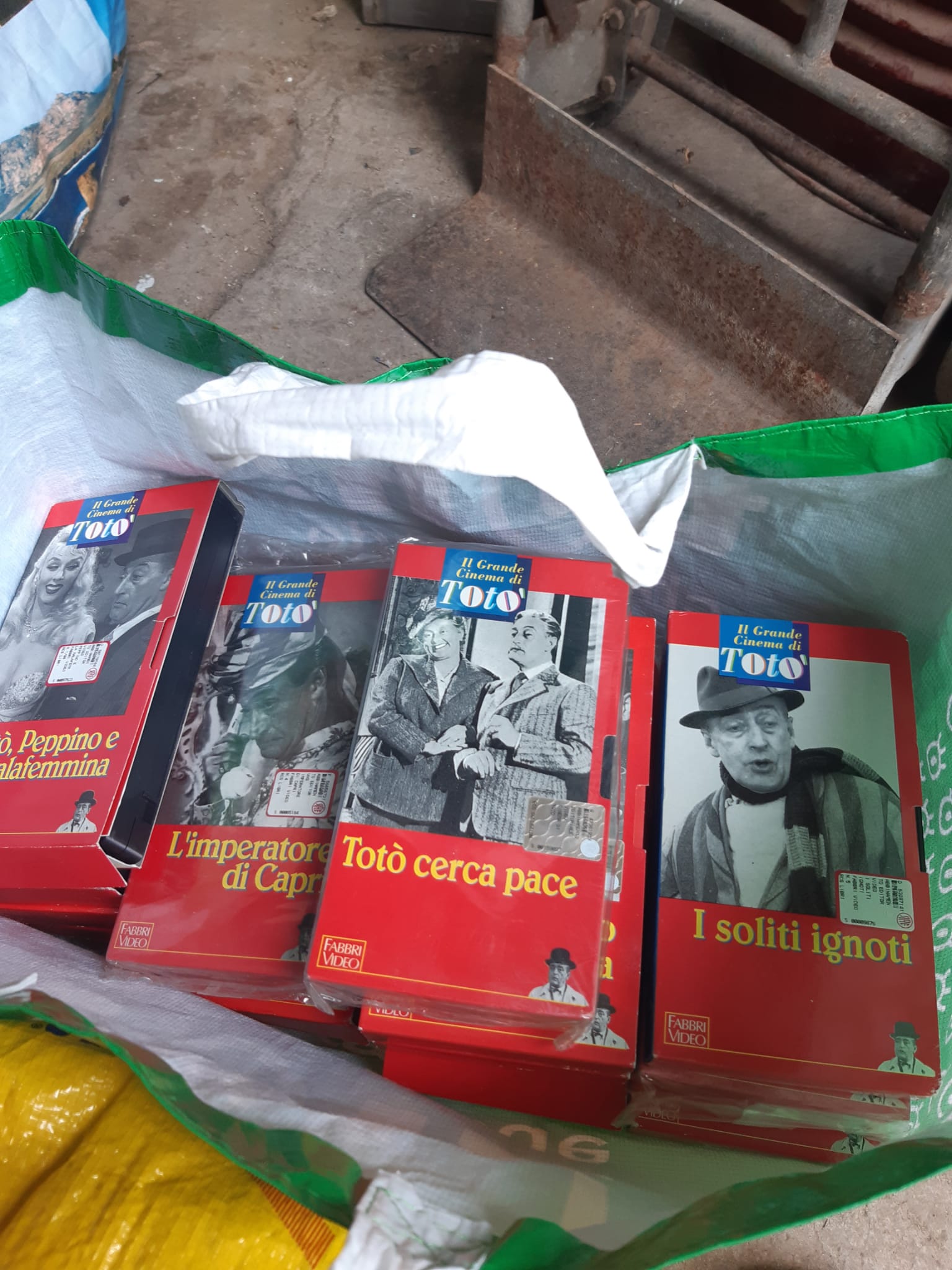 Assorted Totò VHS tapes