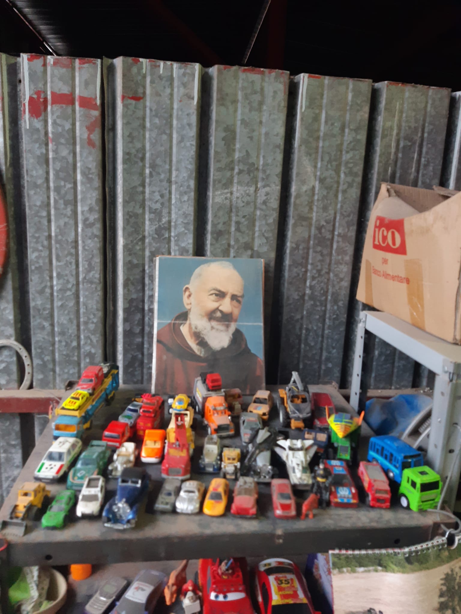 Multiple toy car collection