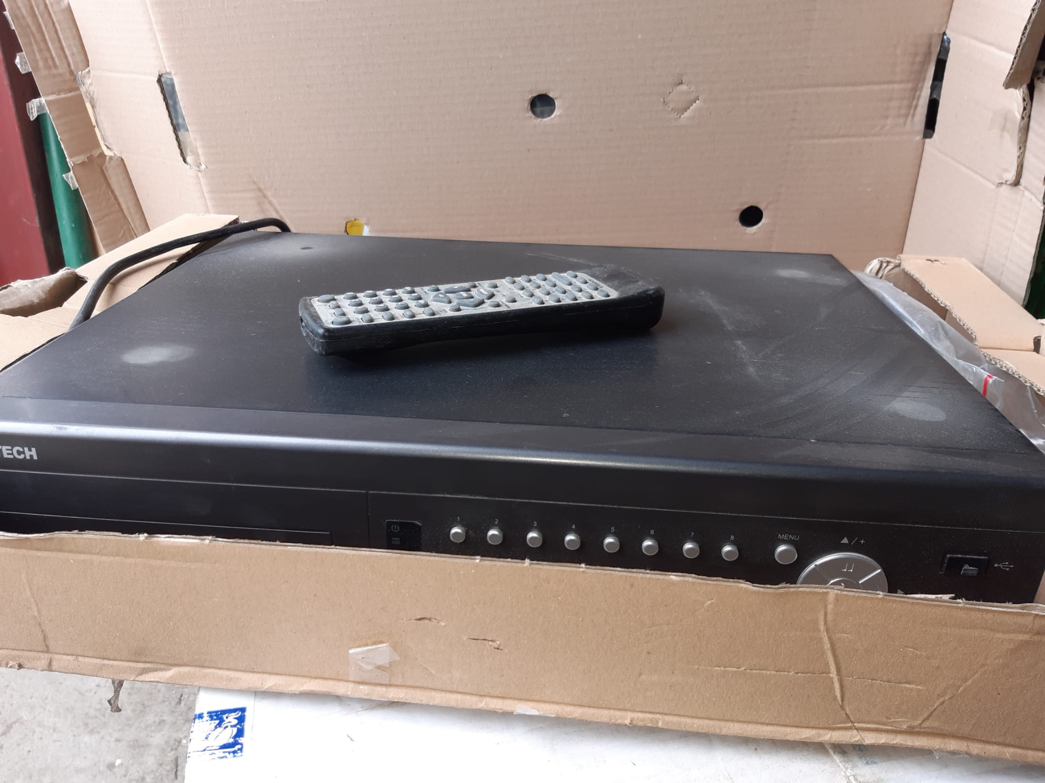 DVD player with remote